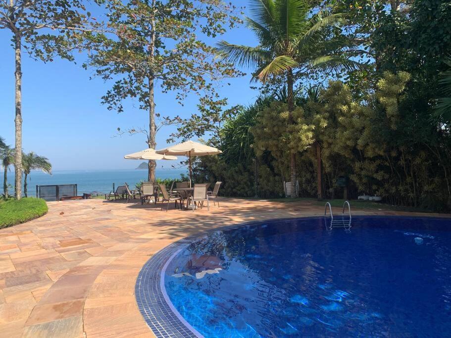 Casa Deliciosa Em Condo C/ Piscina Frente Ao Mar São Sebastião Exterior foto
